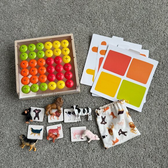 LOVEVERY | Toys | Lovevery Animal Match Set And Mosaic Button Board ...